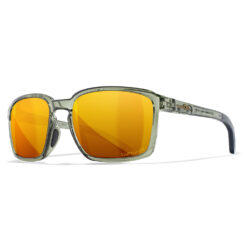 Gloss Crystal Light Olive Frame and Polarized Bronze Lens with Permanent Side Shields