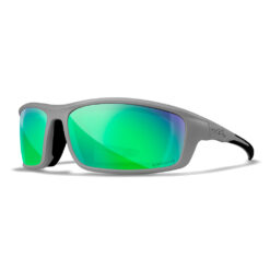 Matte Grey Frame and Polarized Green Mirror Lens