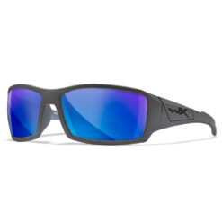 Matte Grey Frame and Polarized Blue Mirror Lens