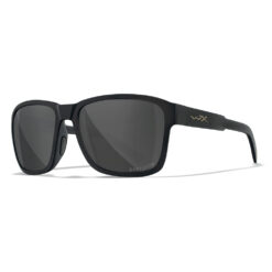 Matte Black Frame and Polarized Grey Lens with Permanent Side Shields