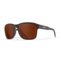 Matte Havana Brown Frame and Polarized Copper Lens with Permanent Side Shields